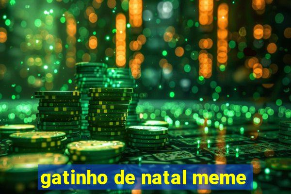 gatinho de natal meme